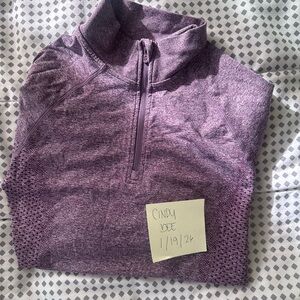 XS FIGS Deep Purple Quarter-Zip LS Salta